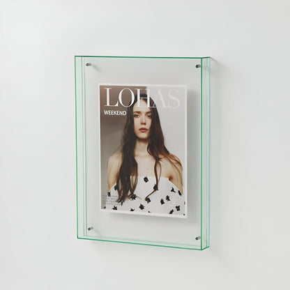 Colorful Glass Photo Frame – Stylish Wall Display
