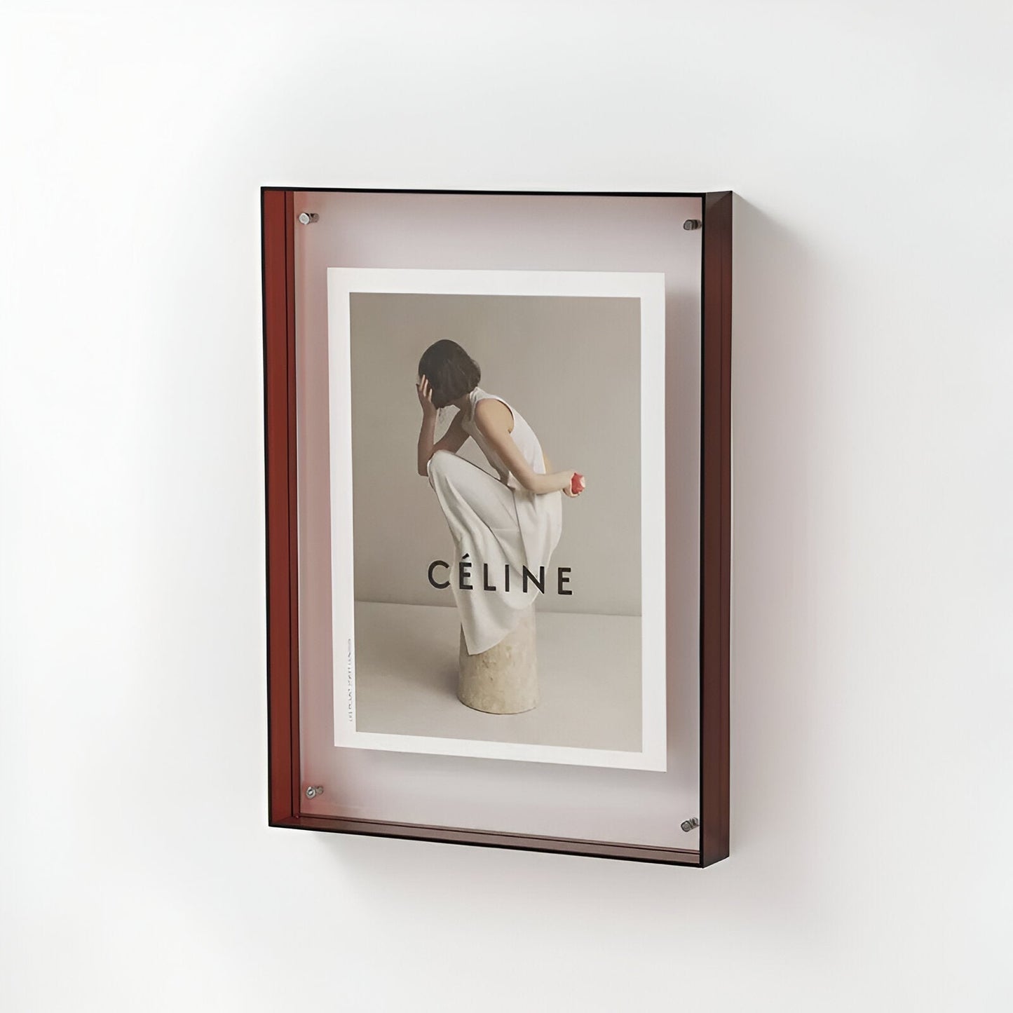 Colorful Glass Photo Frame – Stylish Wall Display