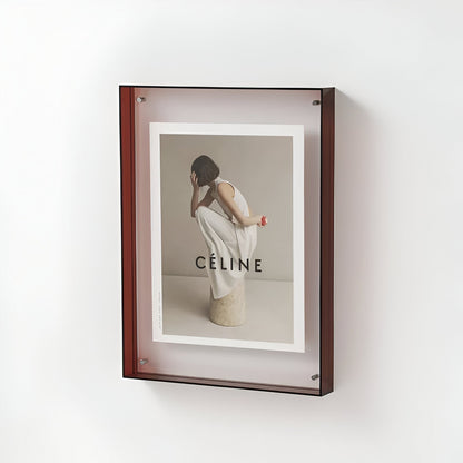 Colorful Glass Photo Frame – Stylish Wall Display