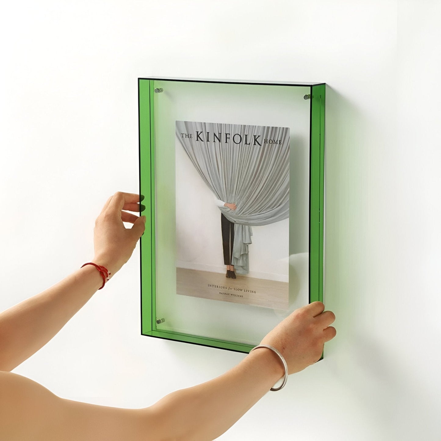 Colorful Glass Photo Frame – Stylish Wall Display