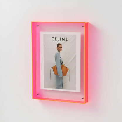Colorful Glass Photo Frame – Stylish Wall Display