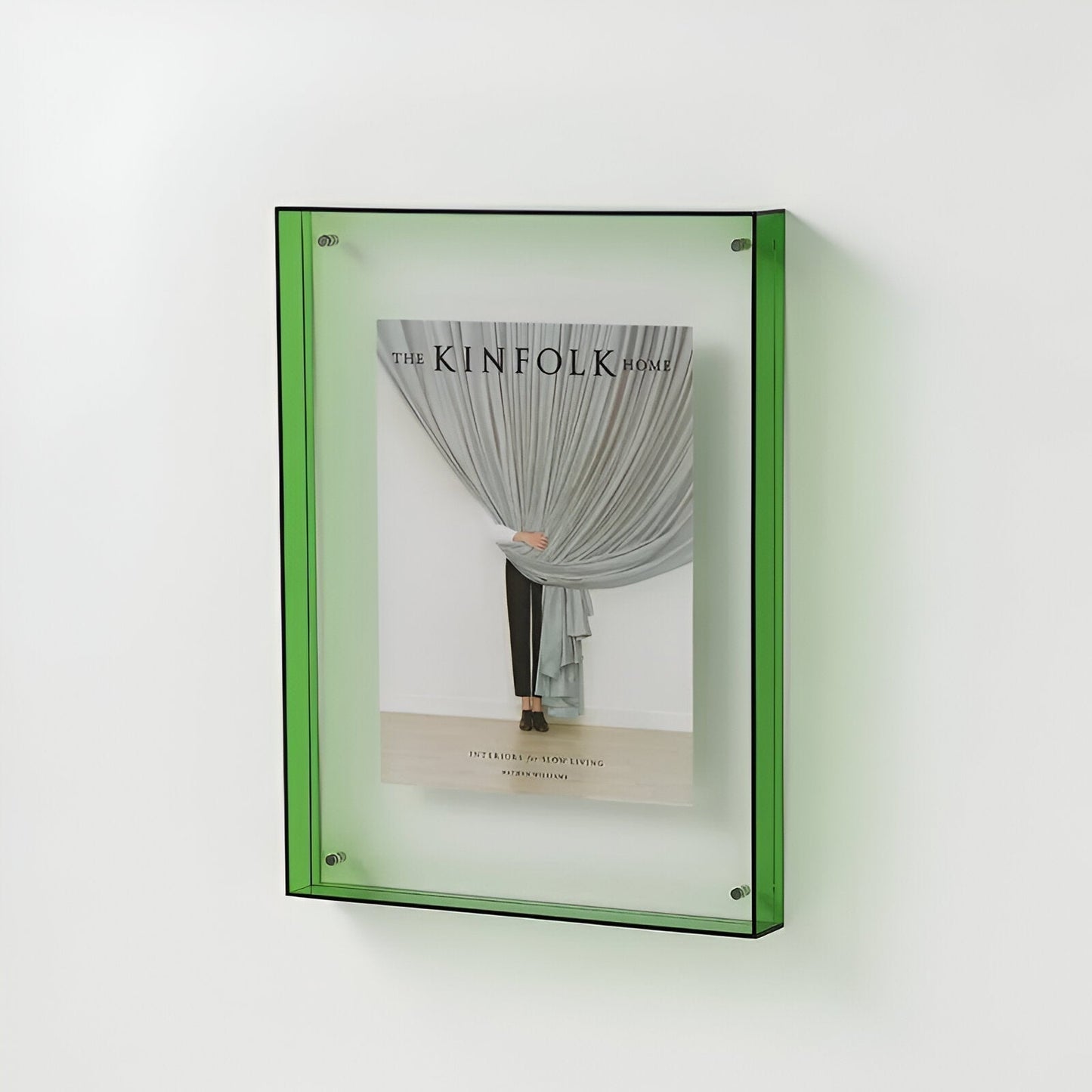 Colorful Glass Photo Frame – Stylish Wall Display