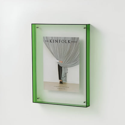 Colorful Glass Photo Frame – Stylish Wall Display