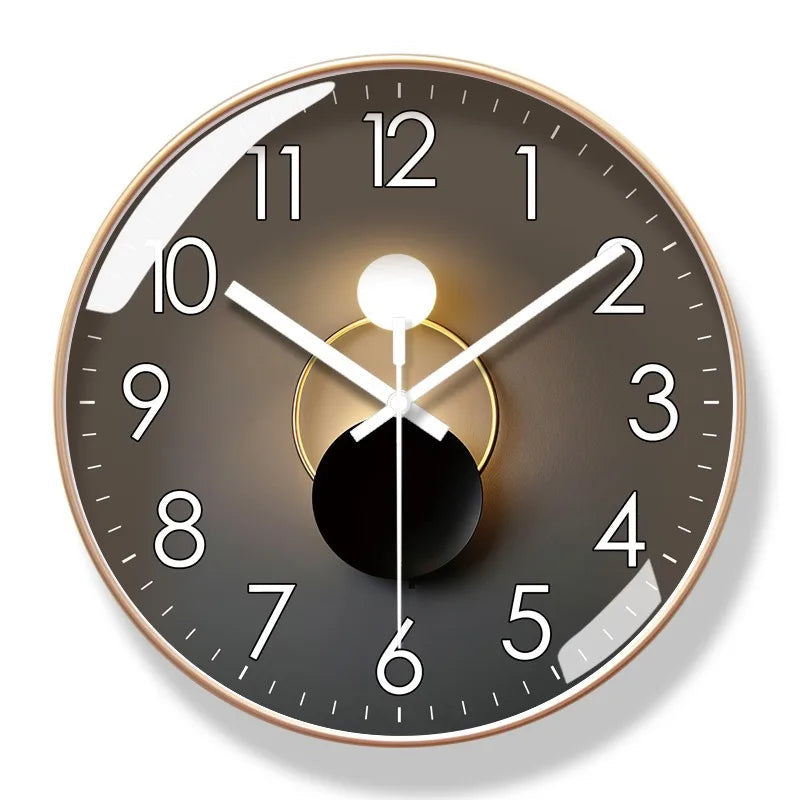 Sleek Modern Wall Clock Elegant Room Accent