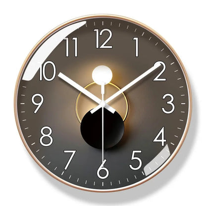 Sleek Modern Wall Clock Elegant Room Accent