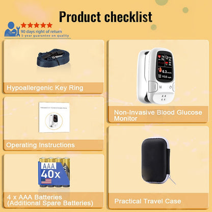 Painless Blood Sugar Monitor – No Finger Pricks
