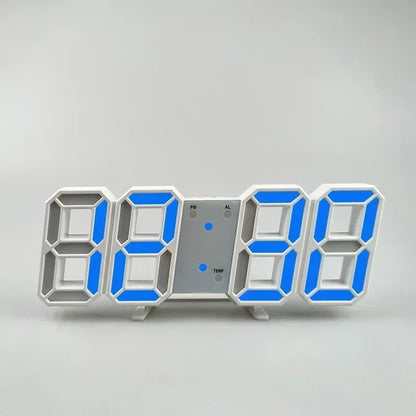Stylish 3D LED Clock with Built-in Night Light