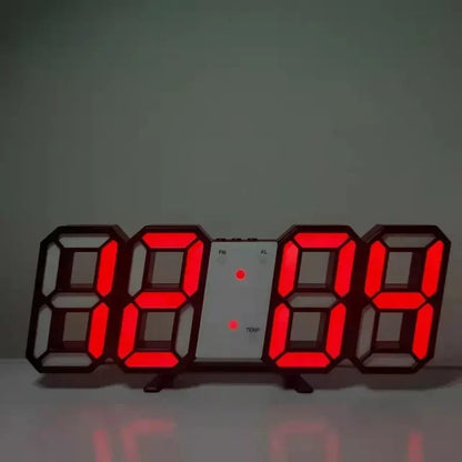 Stylish 3D LED Clock with Built-in Night Light
