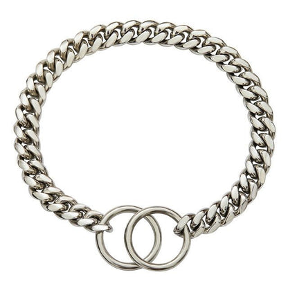 Rugged Stainless Steel Dog Collar Heavy Duty Chain