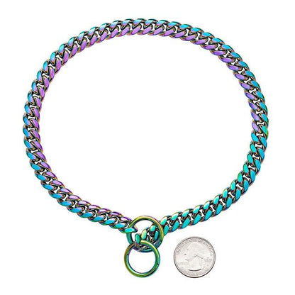 Rugged Stainless Steel Dog Collar Heavy Duty Chain
