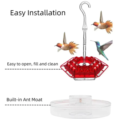 Simple Fill Hanging Bird Feeder with Ant Moat