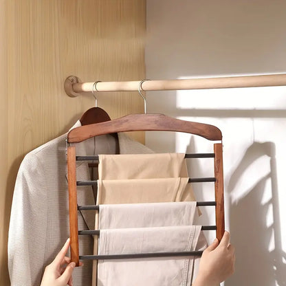 Compact Closet Pants Hanging Storage Solution