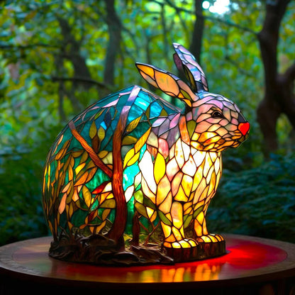 Beautiful Crystal Zoo Table Lamp