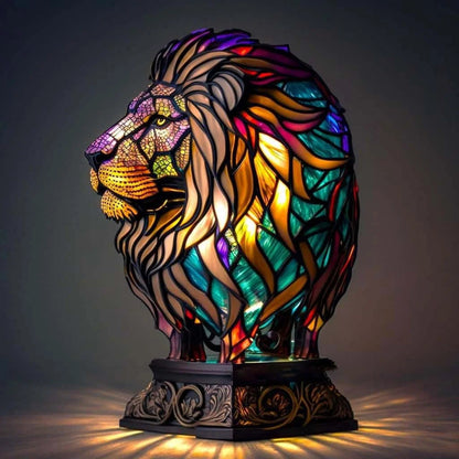 Beautiful Crystal Zoo Table Lamp