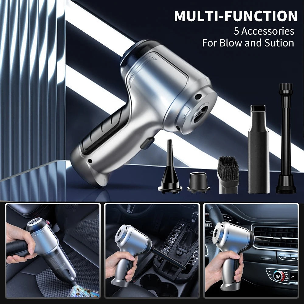 Portable Rechargeable Vacuum Cleaner Car Home Cleaning Set
