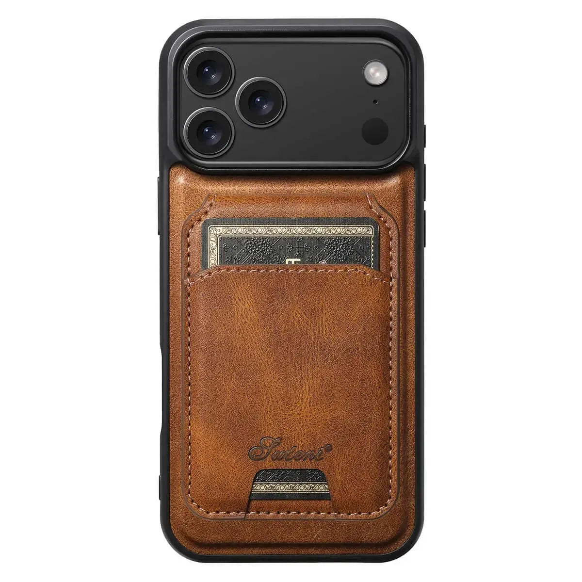 Vintage Leather Wallet Phone Case with Card Holder