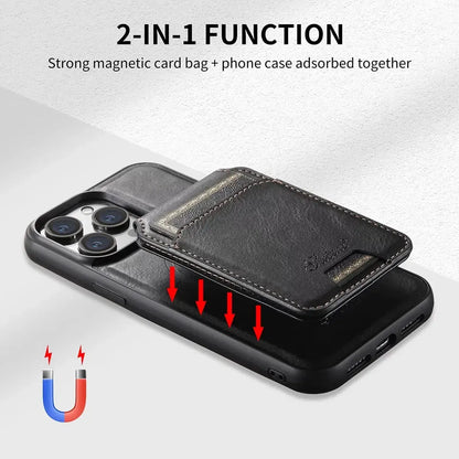 Vintage Leather Wallet Phone Case with Card Holder