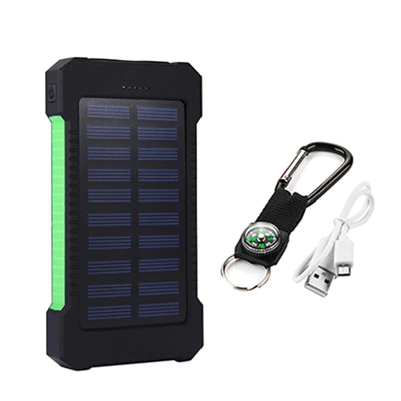 Compact Quick Charge Solar Powered Dual USB Charger