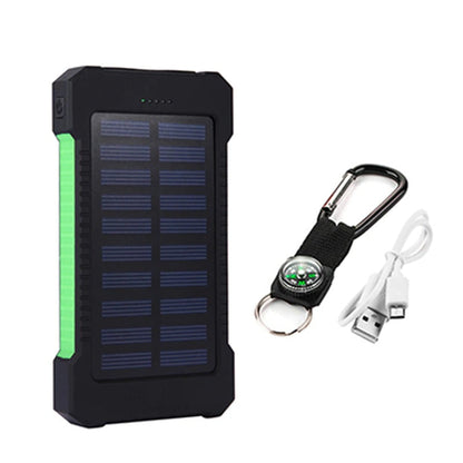 Compact Quick Charge Solar Powered Dual USB Charger