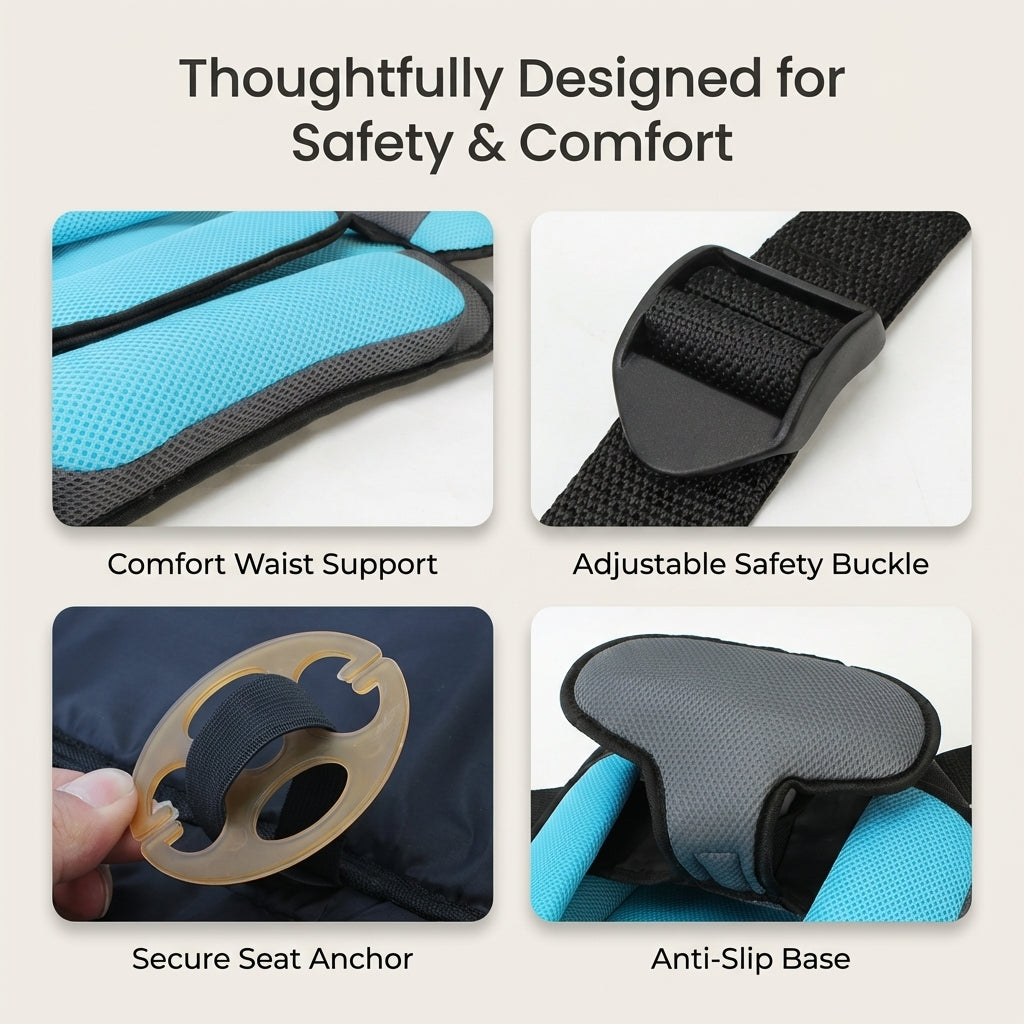 Portable Kids Booster Car Safety Travel Seat