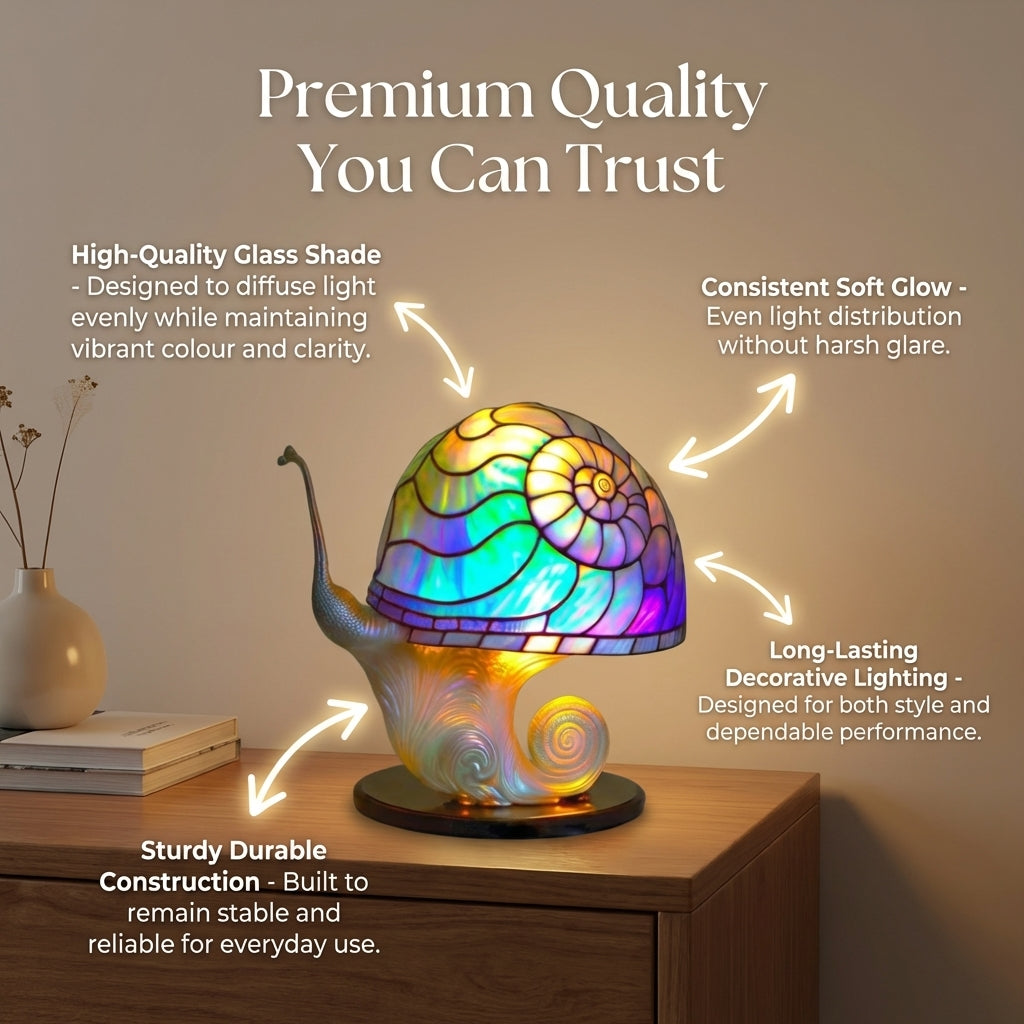 Elegant Glass Office Table Lamp – Vibrant Home Decor