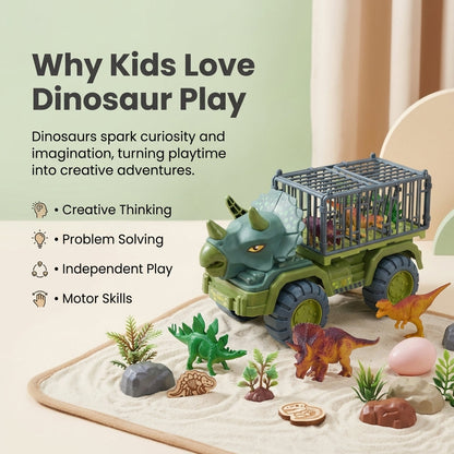 Exciting Prehistoric Dino Playset with Vehicle and Characters