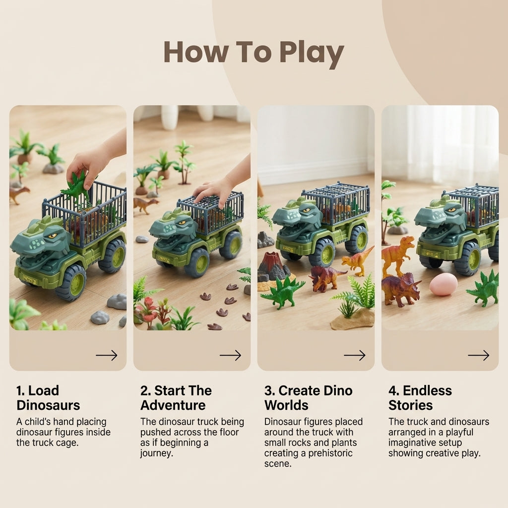 Exciting Prehistoric Dino Playset with Vehicle and Characters