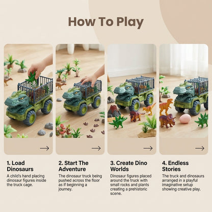 Exciting Prehistoric Dino Playset with Vehicle and Characters