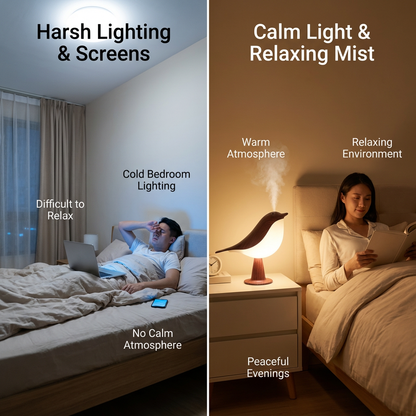 Soothing Multicolor Lamp with LED and Fog Feature