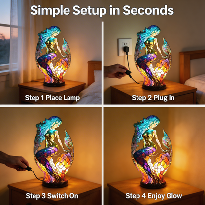 Beautiful Crystal Zoo Table Lamp