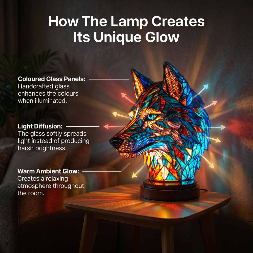 Beautiful Crystal Zoo Table Lamp
