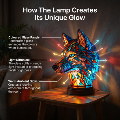 Beautiful Crystal Zoo Table Lamp
