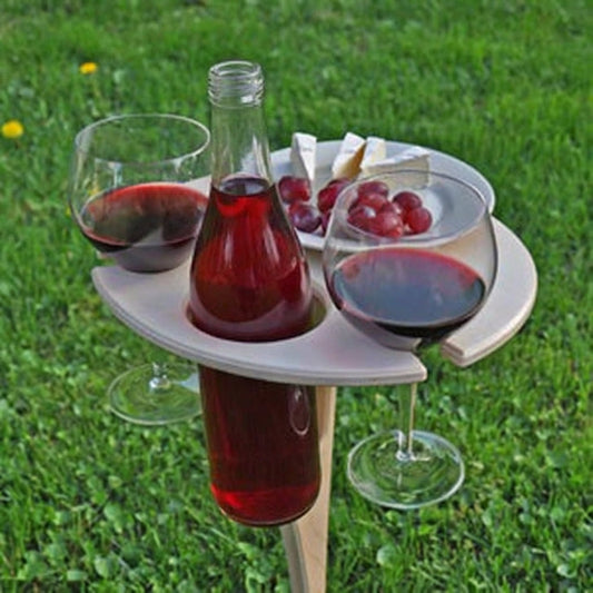 Portable Folding Patio Drink Table Compact Holder - Korstal