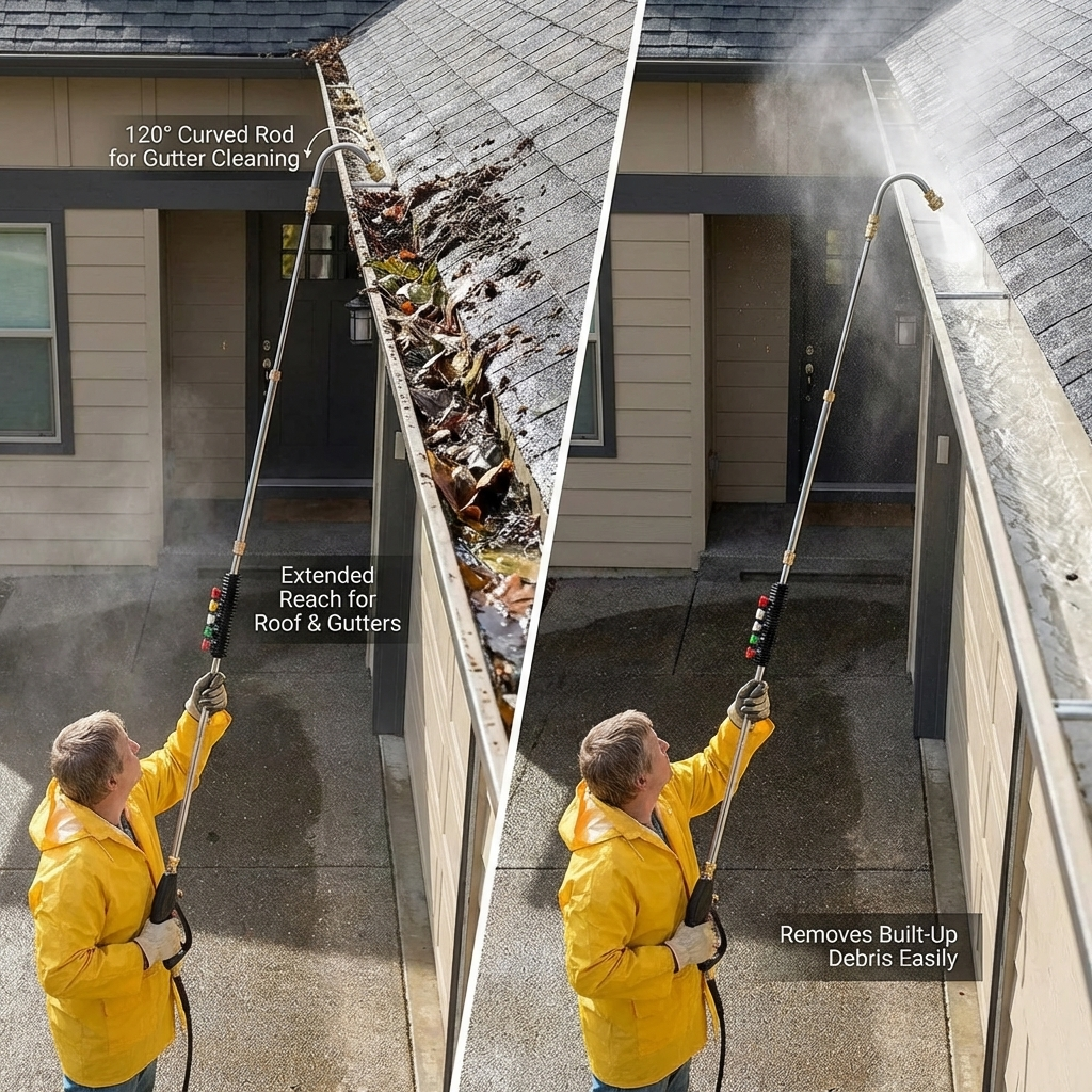 Heavy Duty Extended Pressure Washer Cleaning Kit