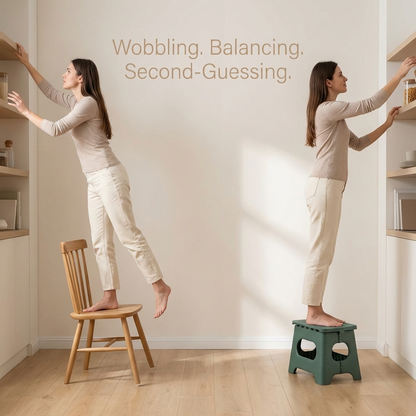 Portable Collapsible Step Stool for Home Use