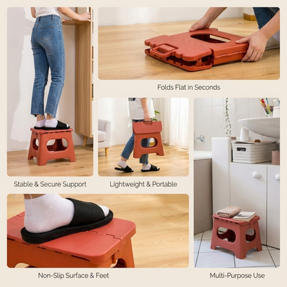 Portable Collapsible Step Stool for Home Use