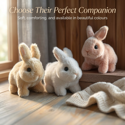 Snuggly Plush Bunny Stuffed Toy Buddy