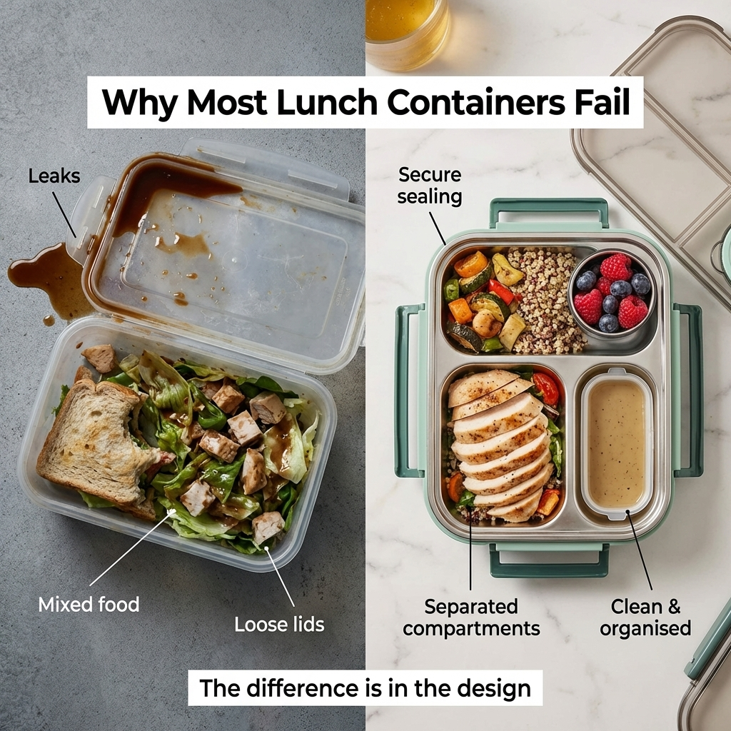Thermal Lunch Box Leak-Resistant Meal Container