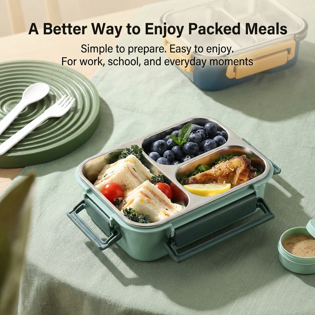 Thermal Lunch Box Leak-Resistant Meal Container