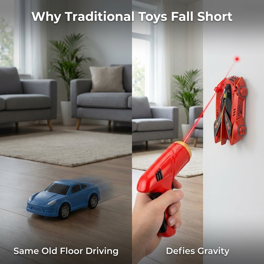 Fast RC Wall Climber Laser Remote Control Car Toy