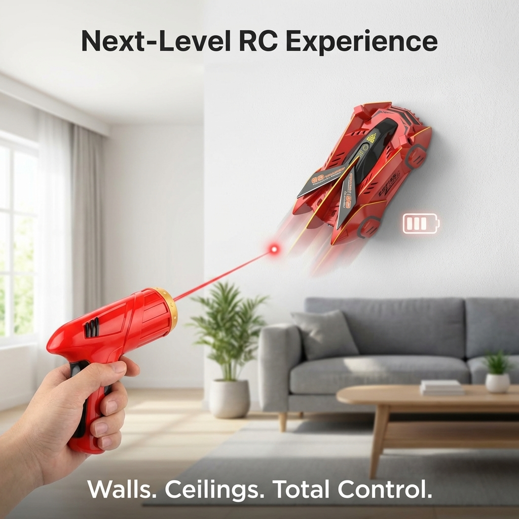 Fast RC Wall Climber Laser Remote Control Car Toy
