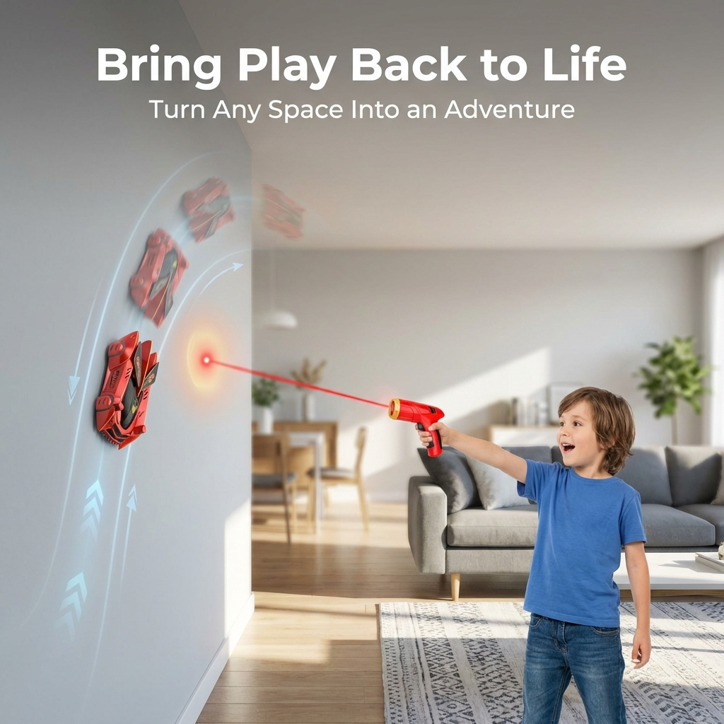 Fast RC Wall Climber Laser Remote Control Car Toy