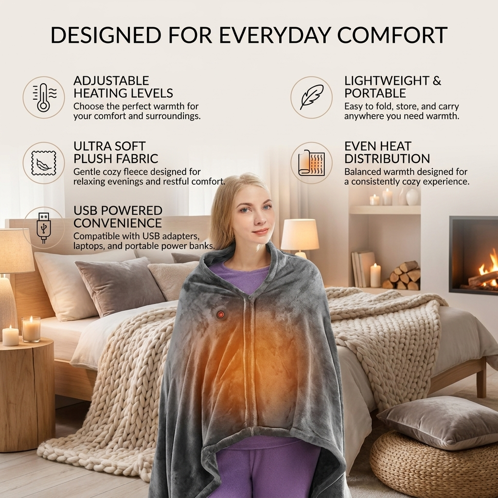 Ultra Soft Heated Blanket