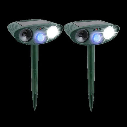 Weatherproof Solar Powered Animal Deterrent Ultrasonic Repeller
