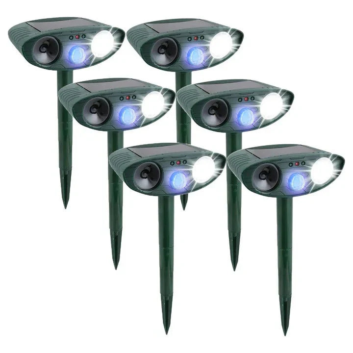 Weatherproof Solar Powered Animal Deterrent Ultrasonic Repeller