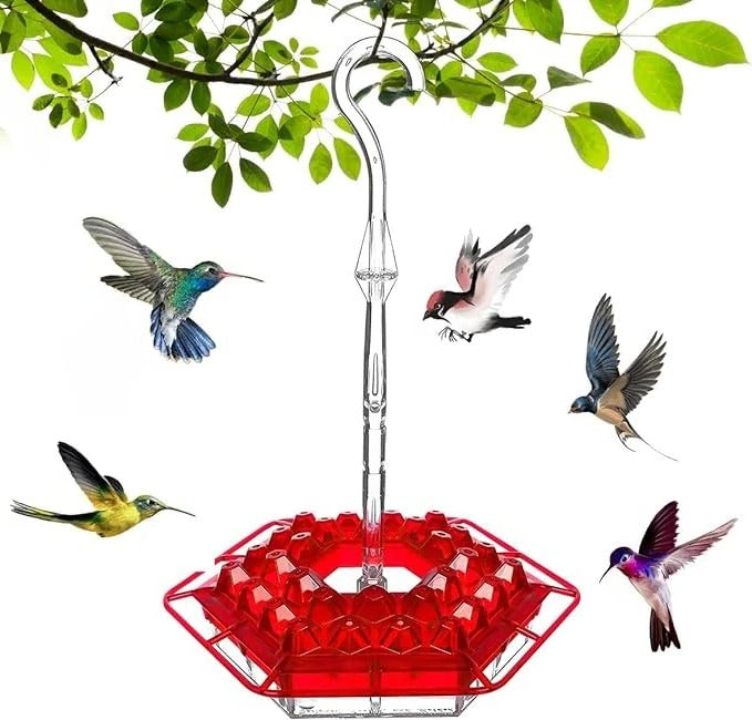Simple Fill Hanging Bird Feeder with Ant Moat