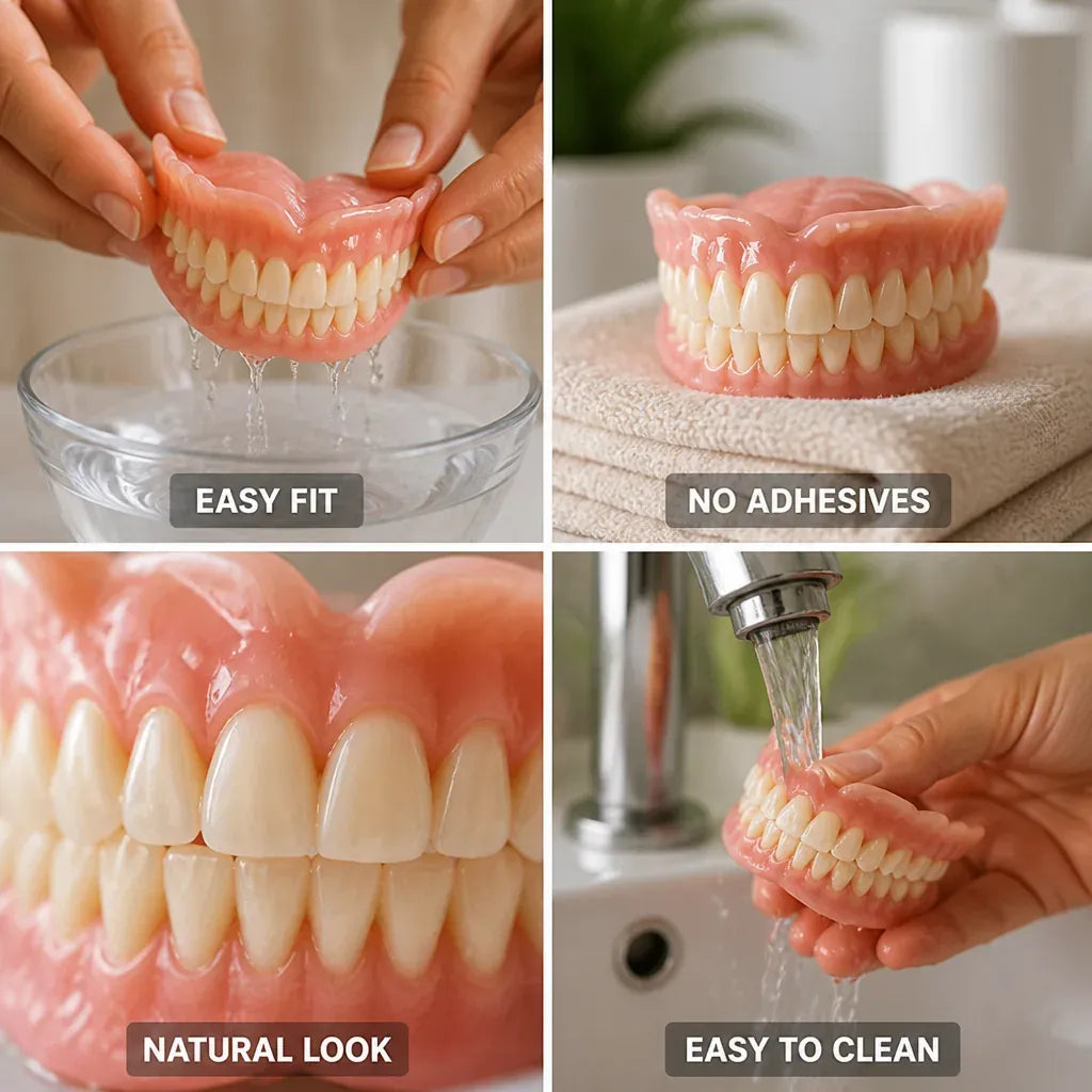Natural Smile Full Denture Set (Upper & Lower)