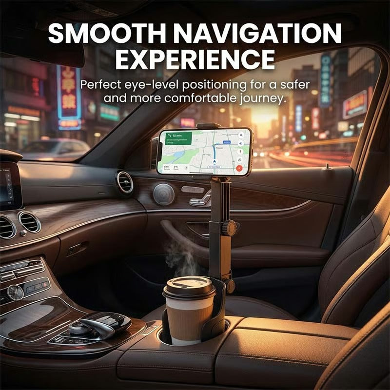 Adjustable Car Cup Holder Phone Mount