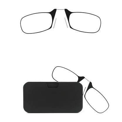 Portable Folding Reading Glasses with Adjustable Nose Clip - Korstal
