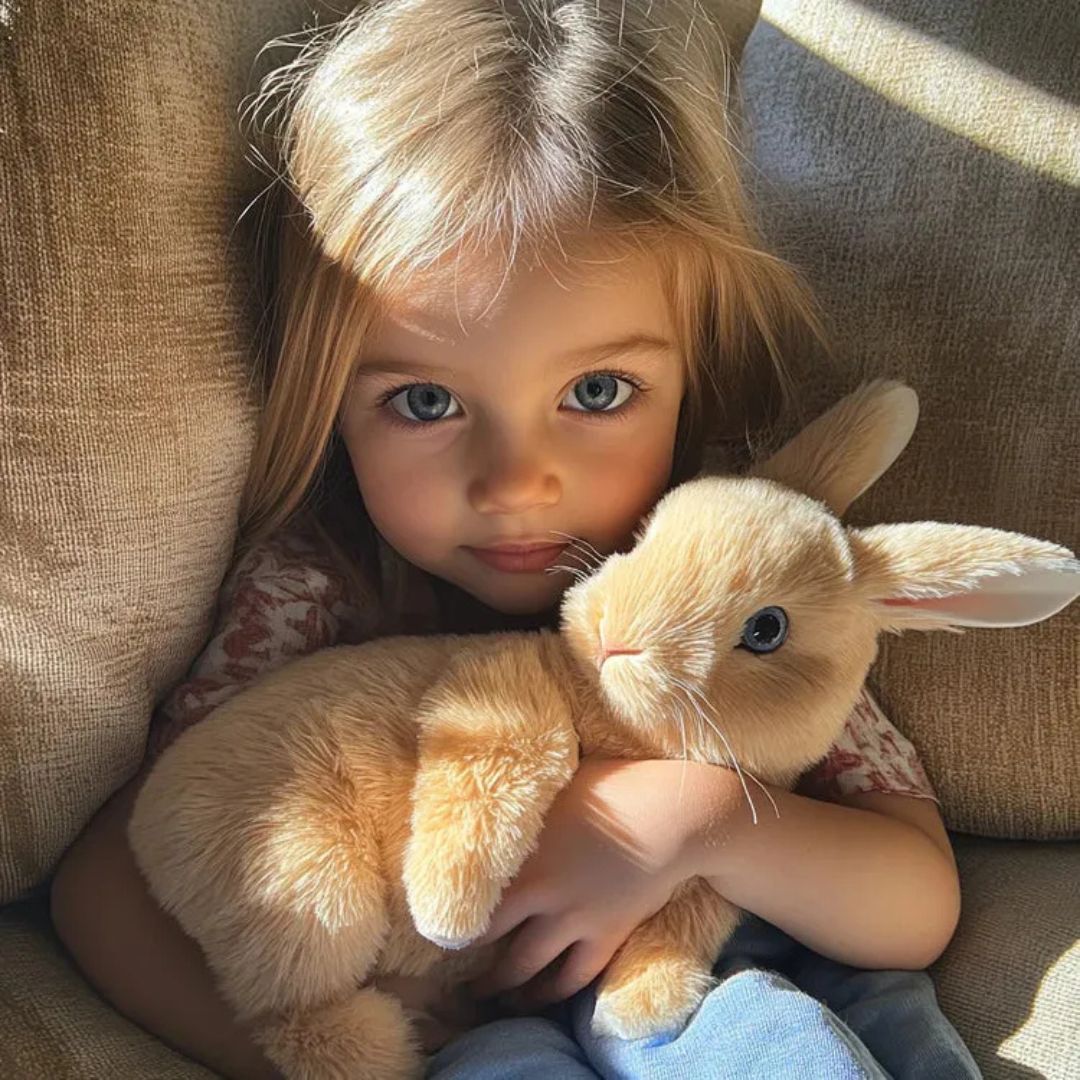 Snuggly Plush Bunny Stuffed Toy Buddy